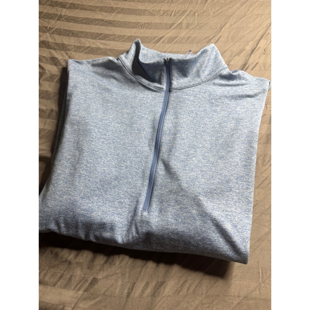 Lululemon Metal‎ Vent Tech 1/2 Zip Pullover Mens Blue Heathered Training Top XL